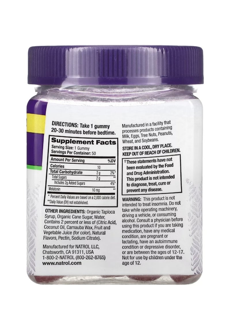 Natrol MelatoninMax Sleep Blueberry 10 Mg, 50 Gummies - Image 2